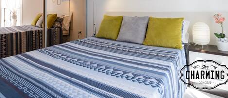 2 chambres, chambres insonorisées, fer et planche à repasser