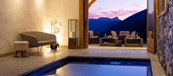 Exklusives Chalet 18 Pers 500 m2 6 Suiten auf der Piste mit Sauna und Schwimmbad