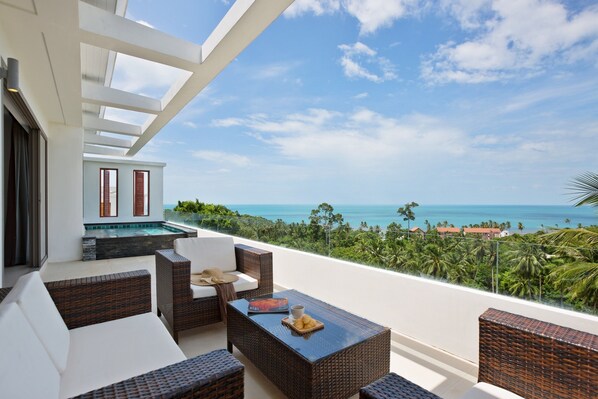 2-Bedroom Apartment with Private Pool | Terrace/patio - Tranquil Residence 3 (Koh Samui)
