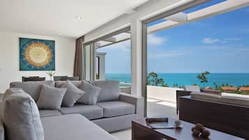 2-Bedroom Apartment with Private Pool | Living area | Flat-screen TV