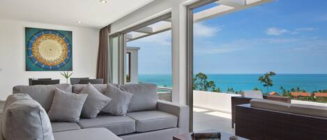 2-Bedroom Apartment with Private Pool | Living area | Flat-screen TV