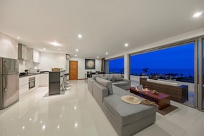 2-Bedroom Apartment with Private Pool | Living area | Flat-screen TV - Tranquil Residence 3 (Koh Samui)