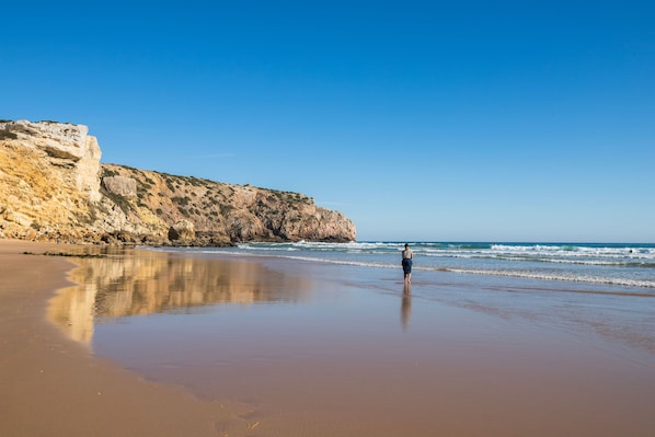 Chaises longues, serviettes de plage