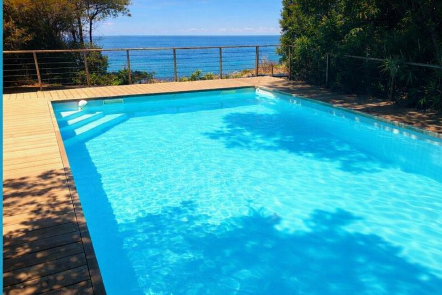 Piscine extérieure, piscine chauffée