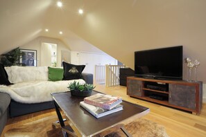 Smart TV, video game console, DVD player, books