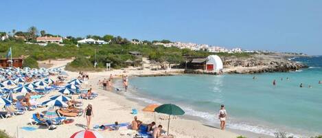 Na praia