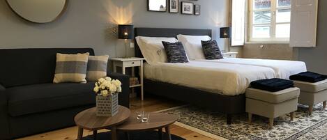 1 habitación y ropa de cama de alta calidad