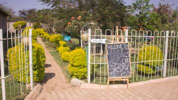 Overnatningsstedets indgangsparti