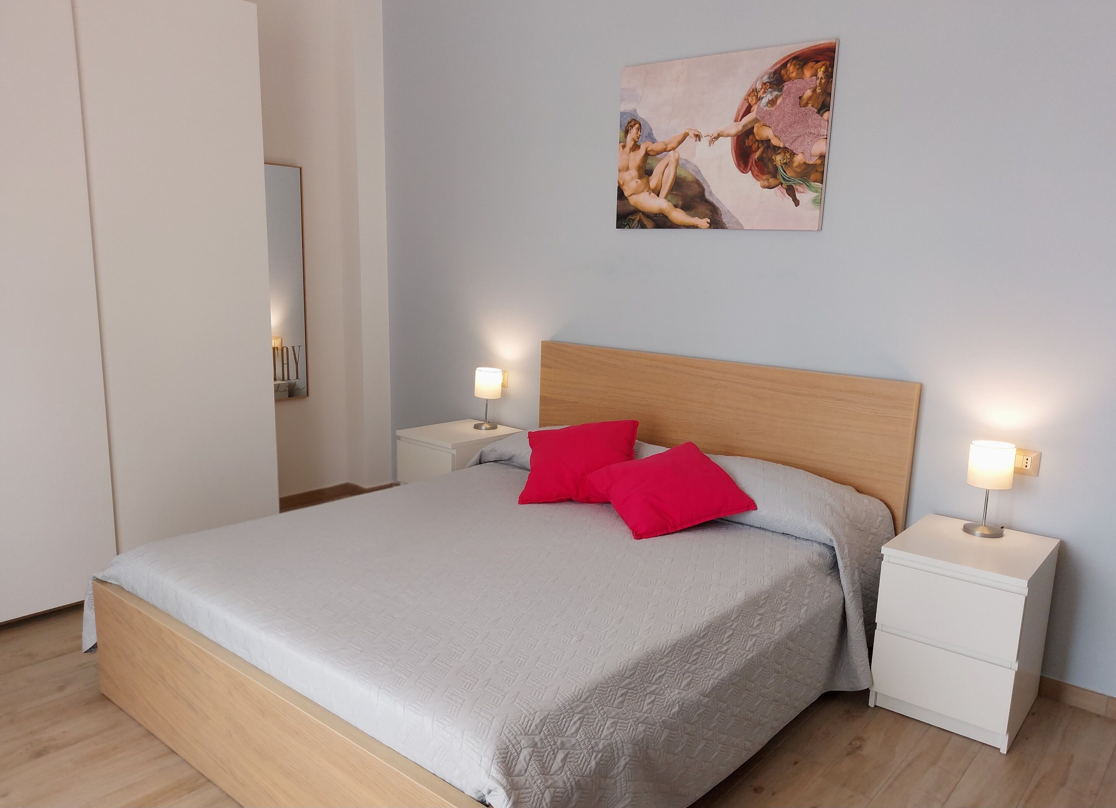 1 slaapkamer, een bureau, een strijkplank/strijkijzer, gratis wifi