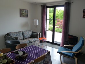 Télévision, lecteur de DVD, table de tennis de table, chaîne hi-fi