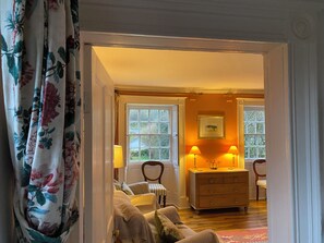 TV, fireplace, DVD player, video library