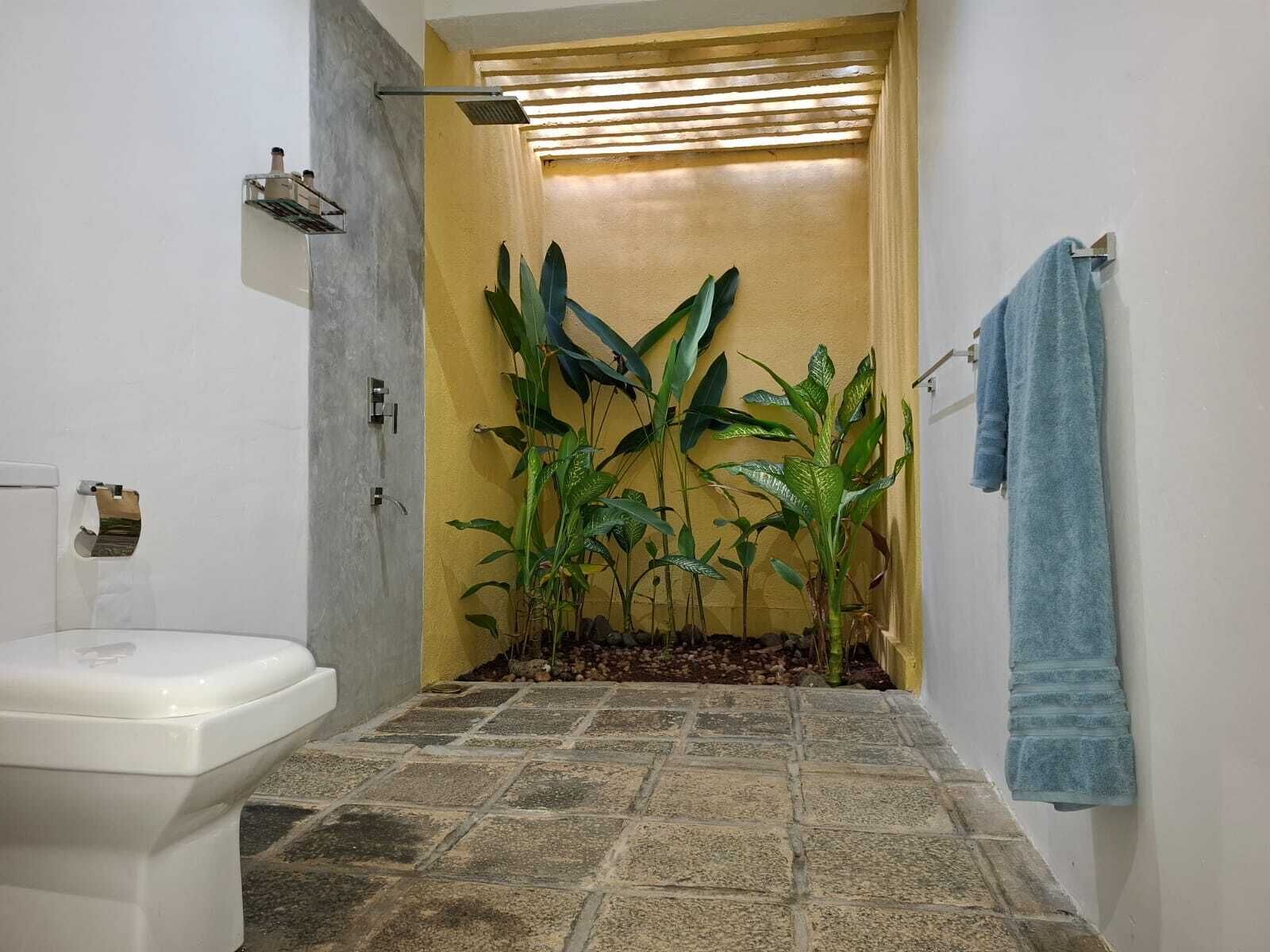 Douche, articles de toilette gratuits, sèche-cheveux, bidet