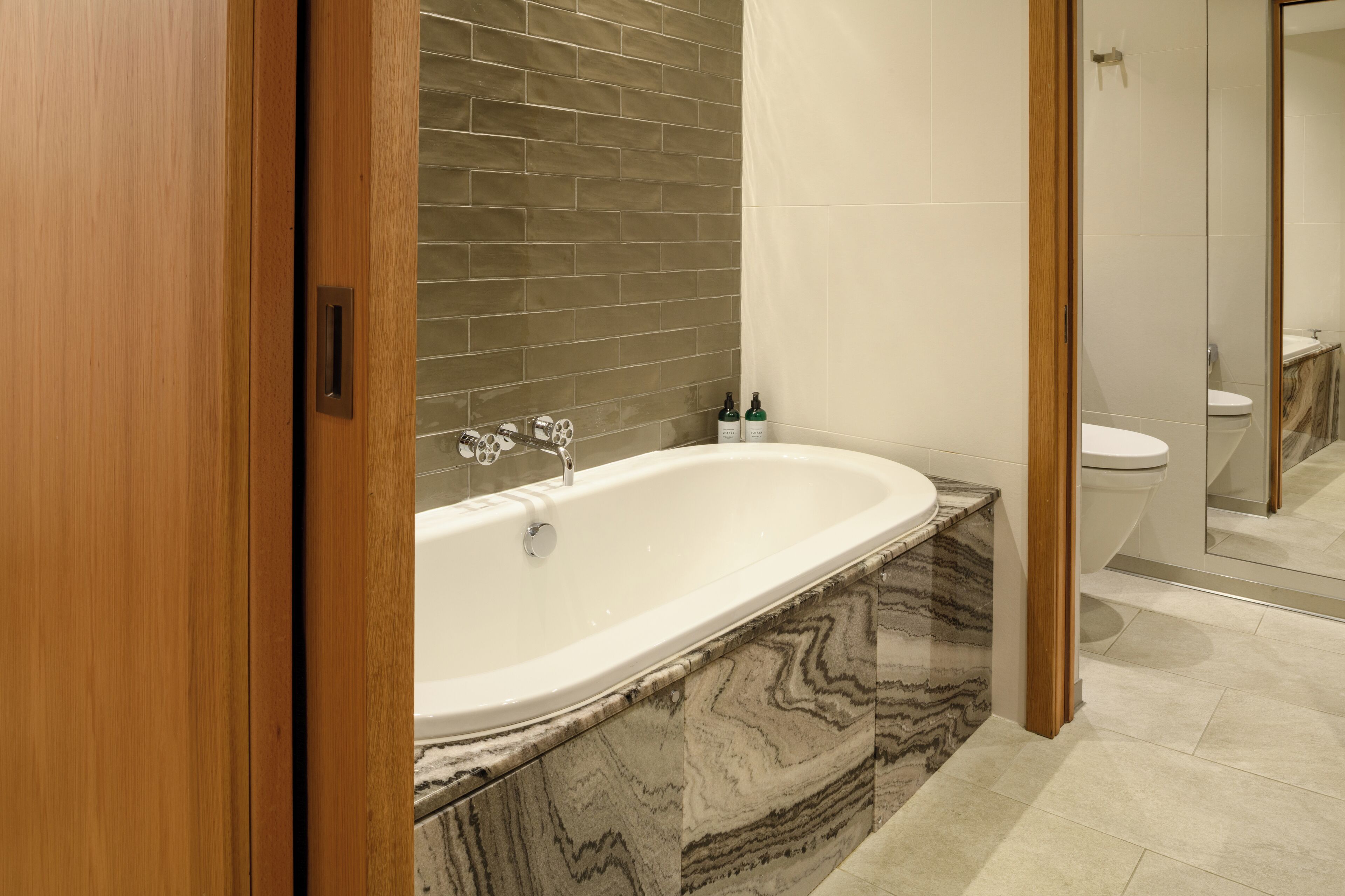 room (roomy - bath) | bathroom | shower, designer toiletries, hair dryer, bathrobes