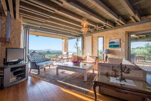 Smart TV, DVD player, books