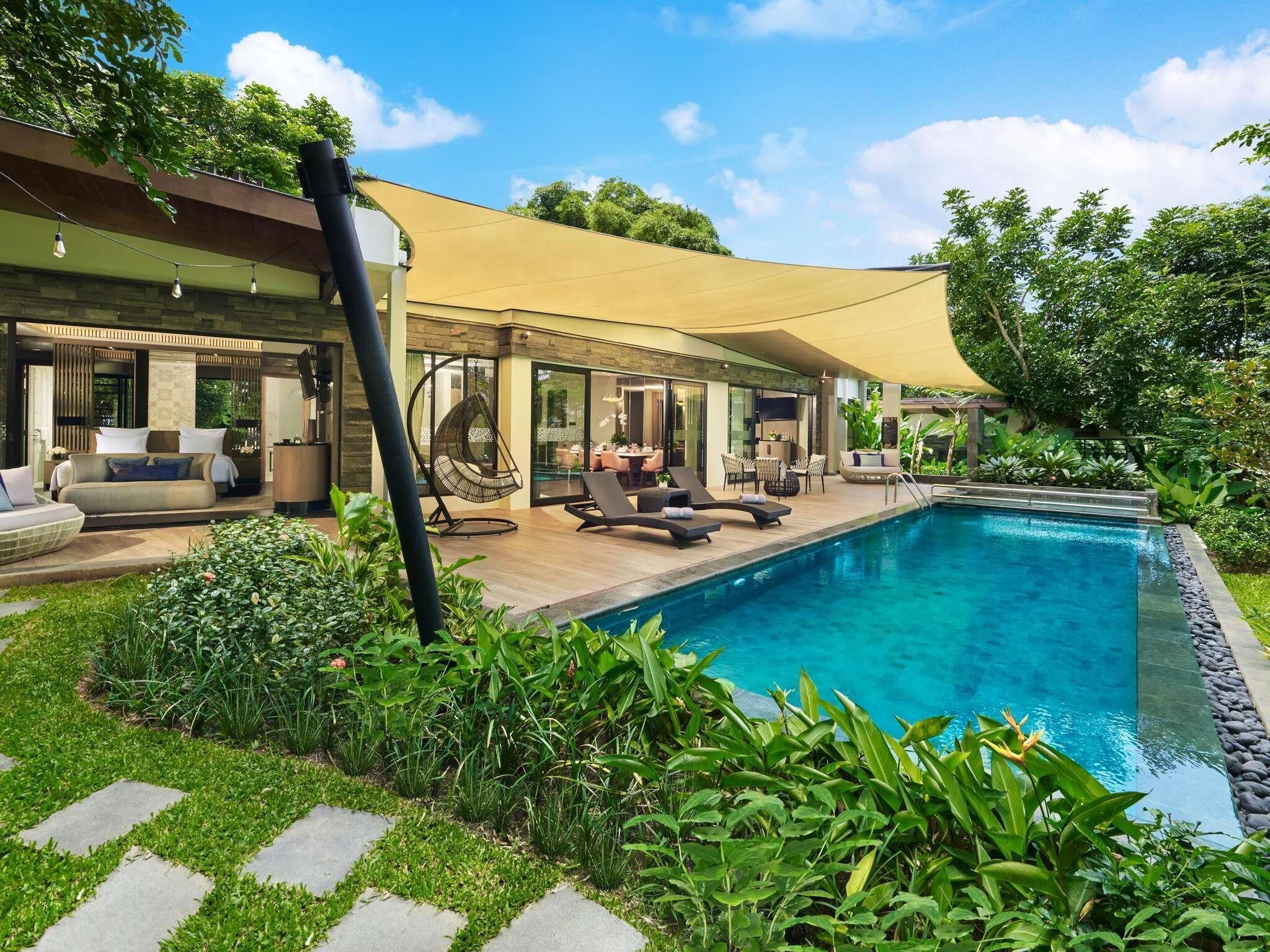 Junior Villa, Multiple Beds, Private Pool (Presidential) | Premium bedding, in-room safe, desk, laptop workspace