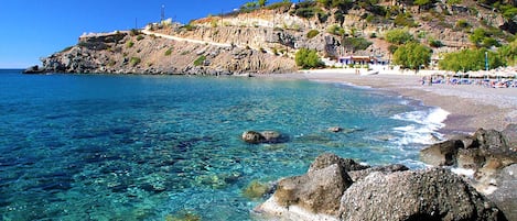 Vlak bij het strand