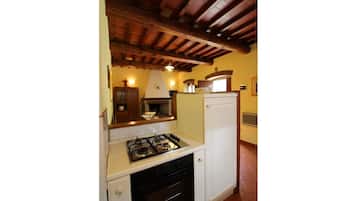 Fridge, oven, dishwasher, coffee/tea maker