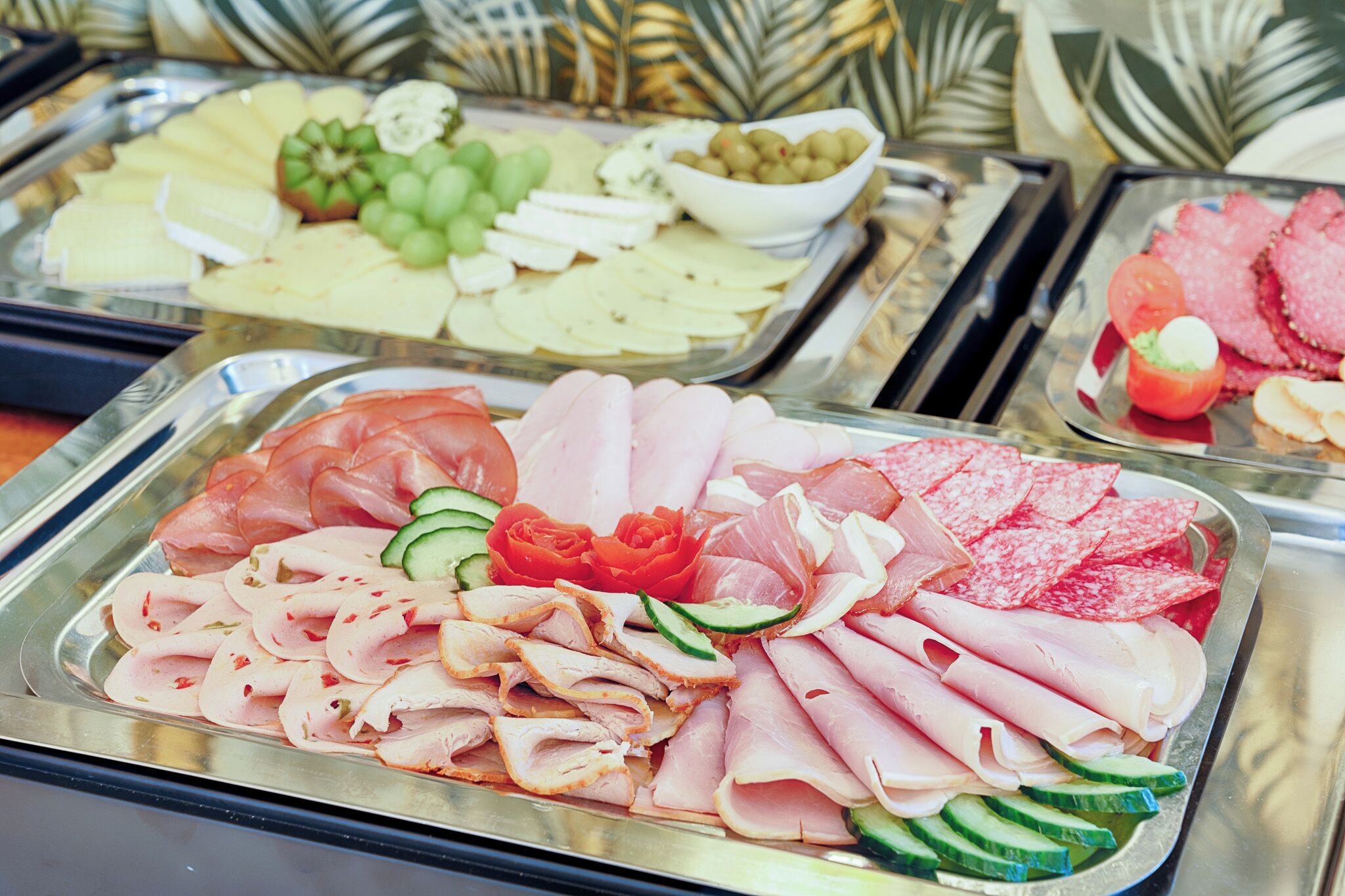Buffet déjeuner servi tous les jours en supplément