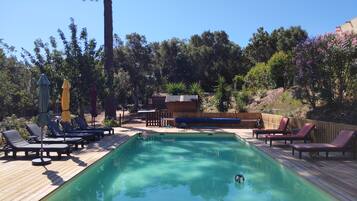 A heated pool
