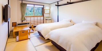 双床房 (共用厕所，共用浴室) | 免费 WiFi、床单