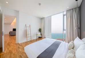 Apartment, 1 Schlafzimmer, Meerblick | 2 Schlafzimmer, Zimmersafe, Verdunkelungsvorhänge, Bügeleisen/Bügelbrett