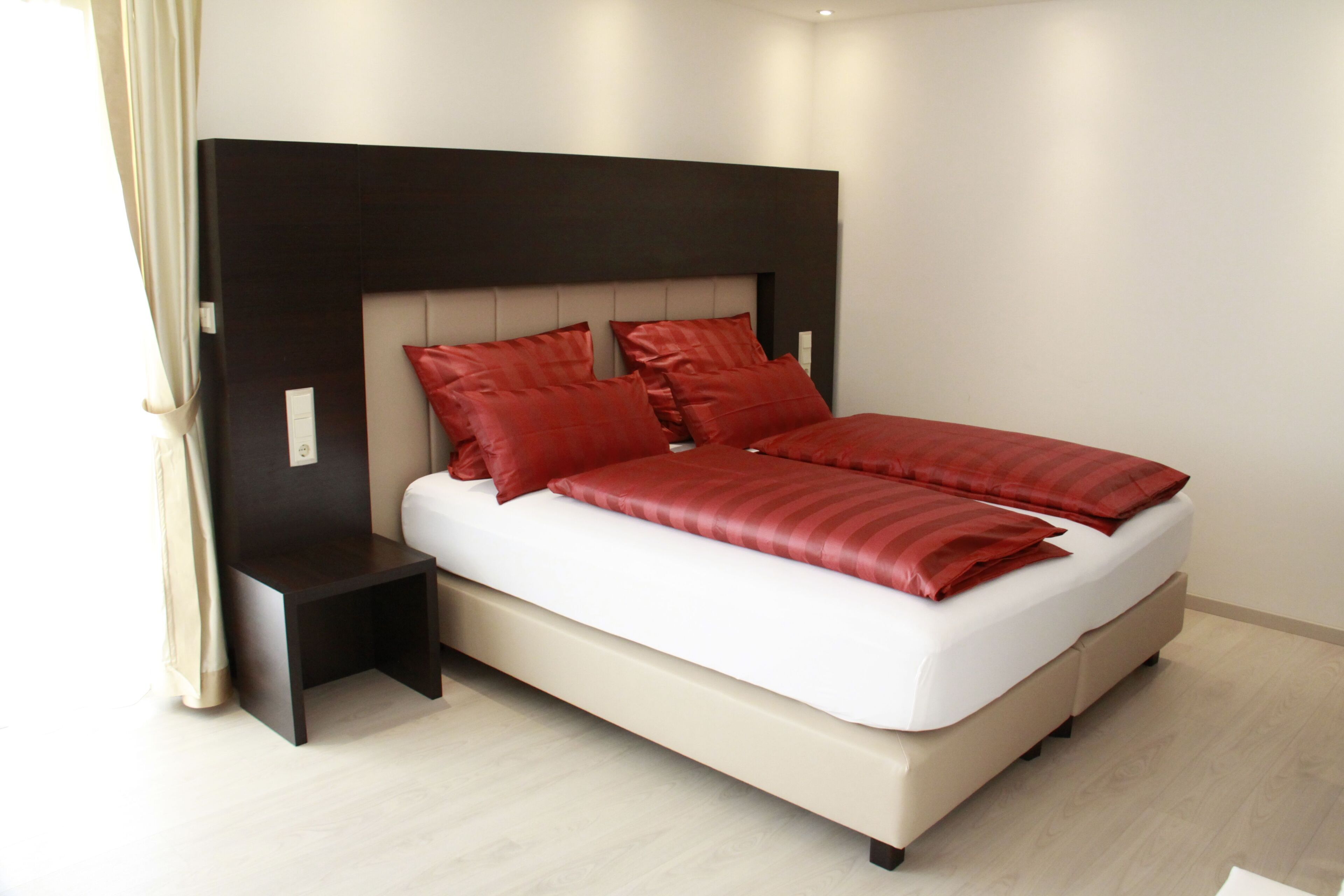 desk, laptop workspace, blackout curtains, soundproofing