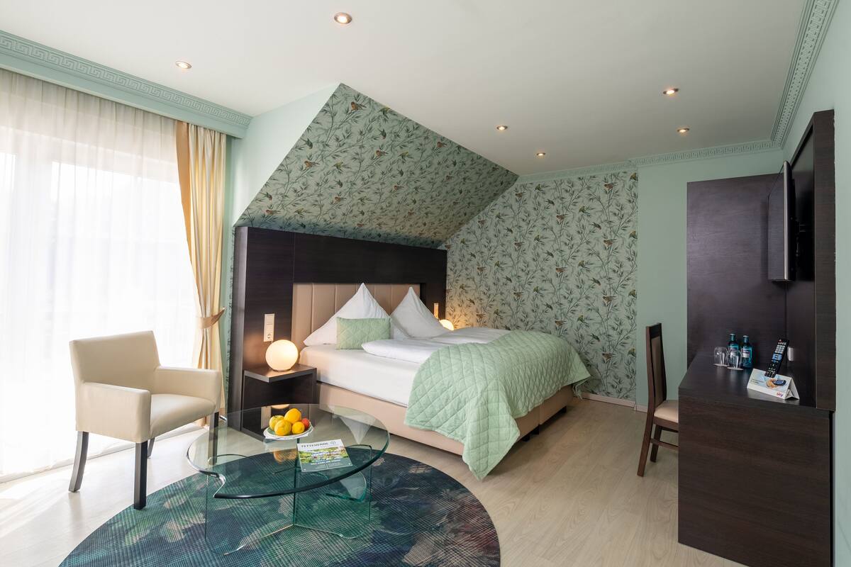 desk, laptop workspace, blackout curtains, soundproofing