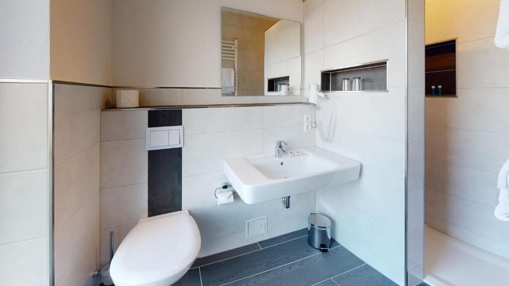 free toiletries, hair dryer, towels, soap