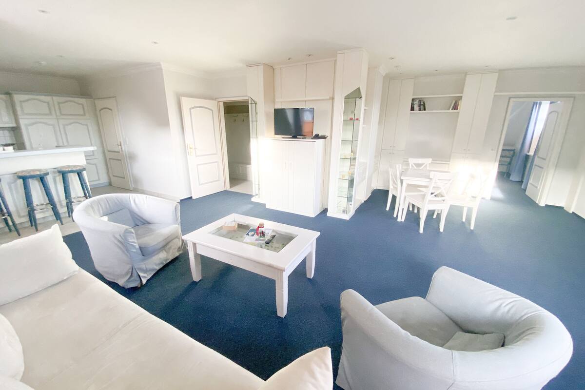 basic condo | living area | flat-screen tv