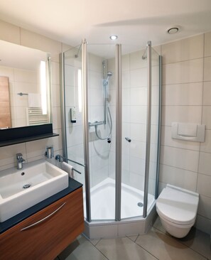 Single Room, 1 Twin Bed, Non Smoking | Bathroom | Shower, free toiletries, hair dryer, towels - Fuxxbau Fischerbach (Fischerbach)