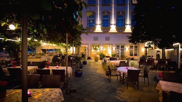 Front of property – evening/night
