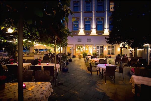 Front of property – evening/night