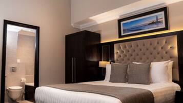 Premium bedding, individually decorated, individually furnished, desk