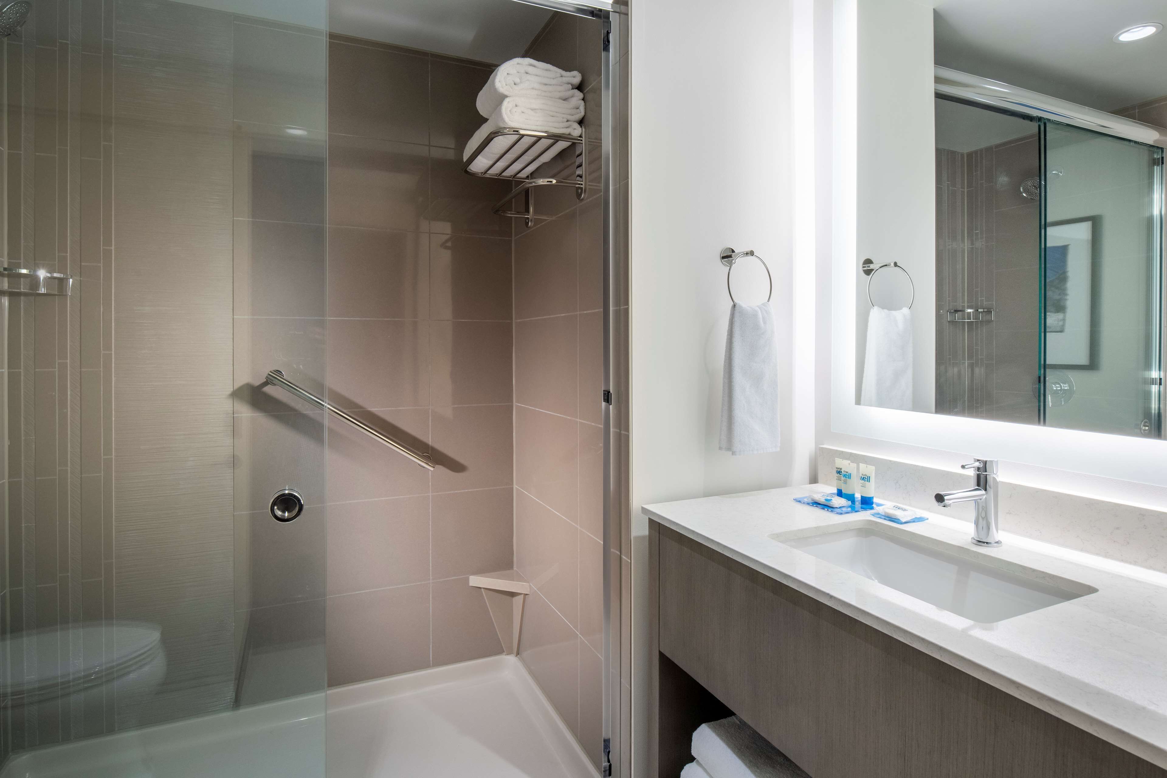 free toiletries, hair dryer, towels, soap