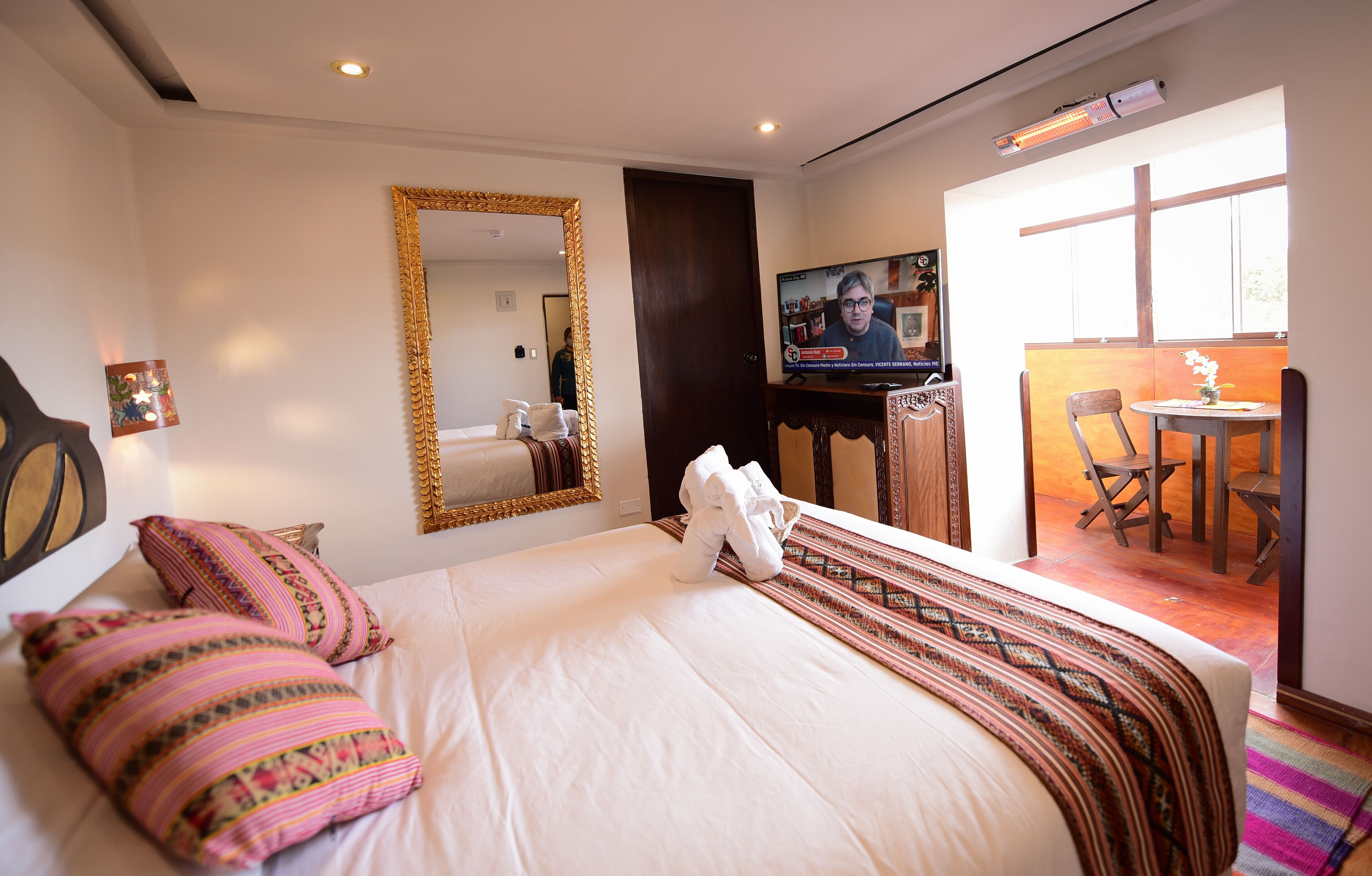 classic double room, 1 queen bed, private bathroom | in-room safe, desk, blackout curtains, iron/ironing board
