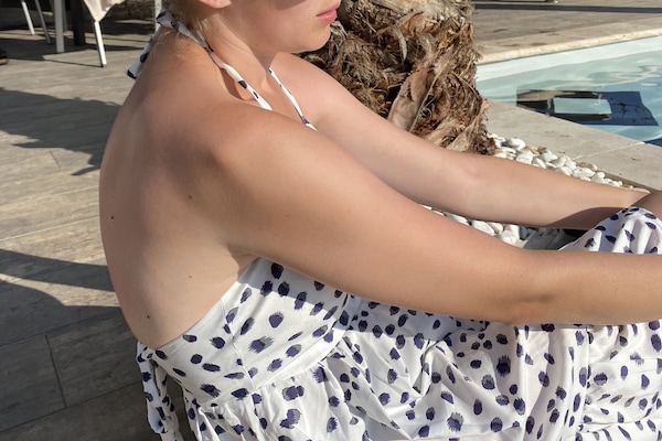 Enjoying the pool