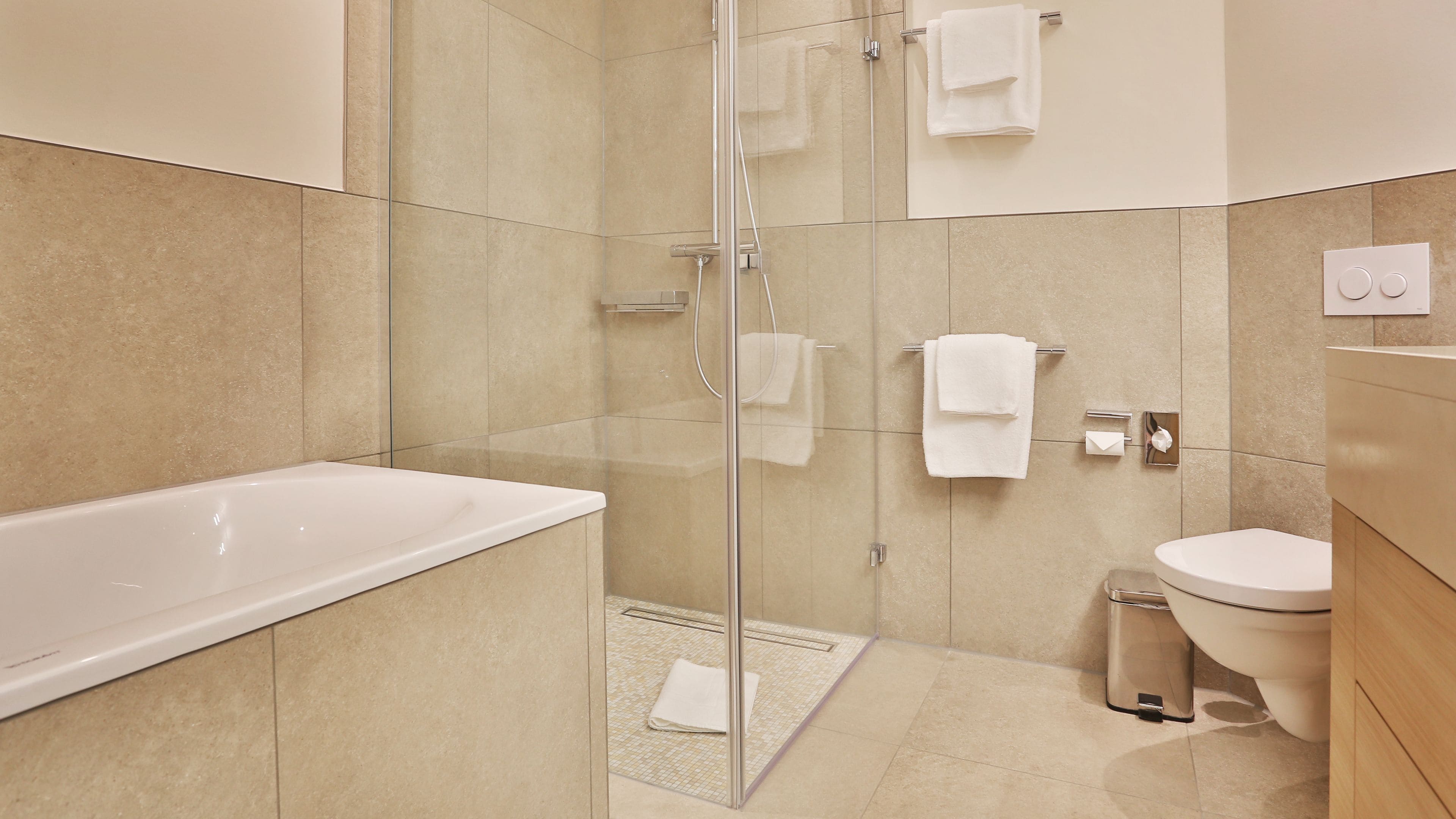 premium double room single use, 1 double bed (2 mattresses) | bathroom amenities | shower, rainfall showerhead, free toiletries, hair dryer