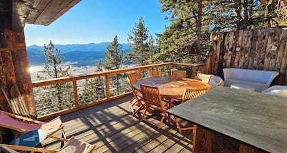 Magnificent CHALET&SPA in the heart of the resort of Les Angles, EXCEPTIONAL VIEW.wifi