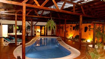 Indoor pool, a heated pool