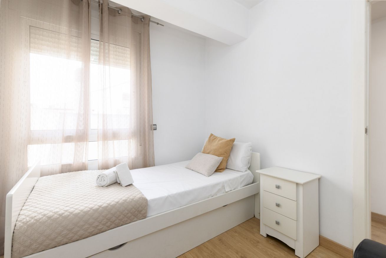 2 bedrooms, in-room safe, iron/ironing board, travel crib