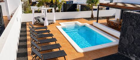A heated pool