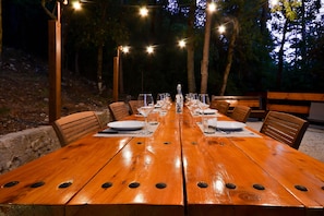 Outdoor dining - VillaSubasioRelax, panoramic villa with swimming pool, natural park, Spello, Assisi (Spello PG)
