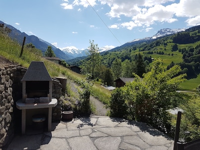 The rustic holiday home on the sunny slope