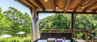 Ciucola house, typical Tuscan structure with pool, surrounded by nature