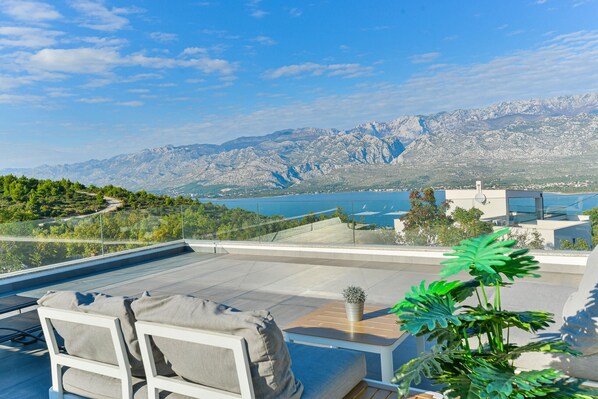 Terrace/patio - Villa Anna with roof terrace and pool (Vinjerac)