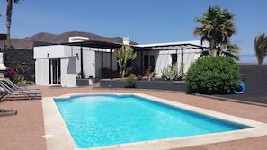 A heated pool