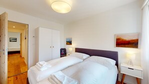 2 bedrooms, desk, iron/ironing board, WiFi - 4-room apartment on the raised ground floor, 80m². (Celerina/Schlarigna)