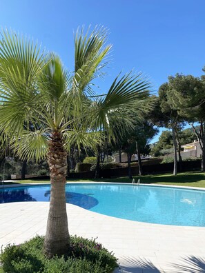 Pool - Holiday rental apartment with swimming pool in Begur, Aiguablava (Begur)