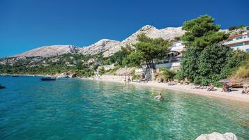 Vlak bij het strand, vissen