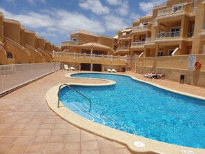 A heated pool